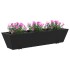 Jardineras con ganchos 2 unidades ratán sintético