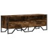 Mueble de TV madera de ingeniería roble ahumado 122x34x41