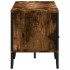 Mueble de TV madera de ingeniería roble ahumado 122x34x41