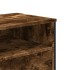 Mueble de TV madera de ingeniería roble ahumado 122x34x41