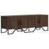 Mueble de TV madera de ingeniería marrón roble 122x34x41