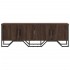 Mueble de TV madera de ingeniería marrón roble 122x34x41