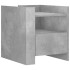 Mesita de noche madera de ingeniería gris hormigón 45x50x50