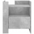 Mesita de noche madera de ingeniería gris hormigón 45x50x50