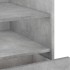 Mesita de noche madera de ingeniería gris hormigón 45x50x50
