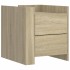 Mesita de noche madera de ingeniería roble Sonoma 45x50x50