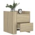 Mesita de noche madera de ingeniería roble Sonoma 45x50x50