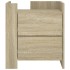 Mesita de noche madera de ingeniería roble Sonoma 45x50x50