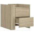 Mesita de noche madera de ingeniería roble Sonoma 45x50x50