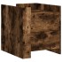 Mesita de noche madera de ingeniería roble ahumado 45x50x50