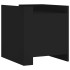 Mesita de noche madera de ingeniería negro 45x50x50