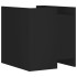 Mesita de noche madera de ingeniería negro 45x50x50