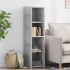 Aparador alto madera de ingeniería gris hormigón 30x41x124