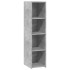 Aparador alto madera de ingeniería gris hormigón 30x41x124