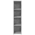 Aparador alto madera de ingeniería gris hormigón 30x41x124