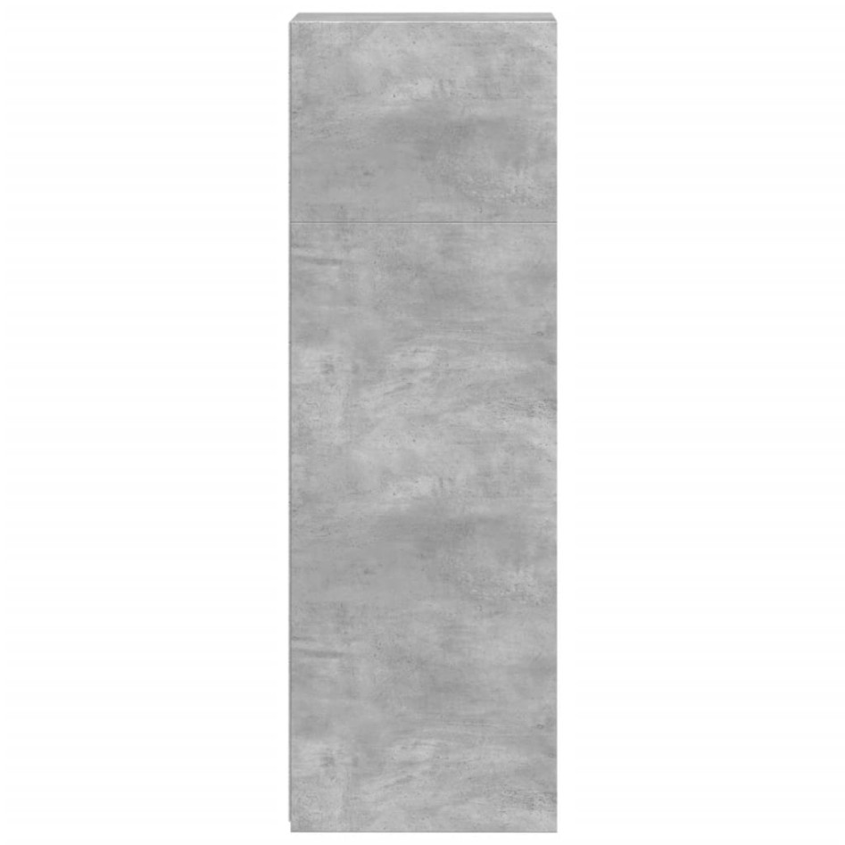 Aparador alto madera de ingeniería gris hormigón 30x41x124
