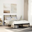 Estructura de cama sin colchón metal roble Sonoma 120x190 cm