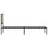Estructura de cama sin colchón metal roble Sonoma 100x200