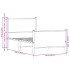 Estructura de cama sin colchón metal roble Sonoma 90x190