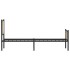 Estructura de cama sin colchón metal roble Sonoma 80x200