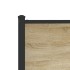 Estructura de cama sin colchón metal roble Sonoma 80x200