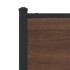 Estructura de cama sin colchón metal marrón roble 90x200