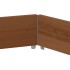 Arriate elevado hexagonal madera maciza pino marrón 160x160