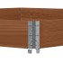 Arriate elevado hexagonal madera maciza pino marrón 160x160