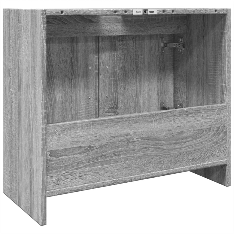 Armario de lavabo madera de ingeniería gris Sonoma 63x29x55