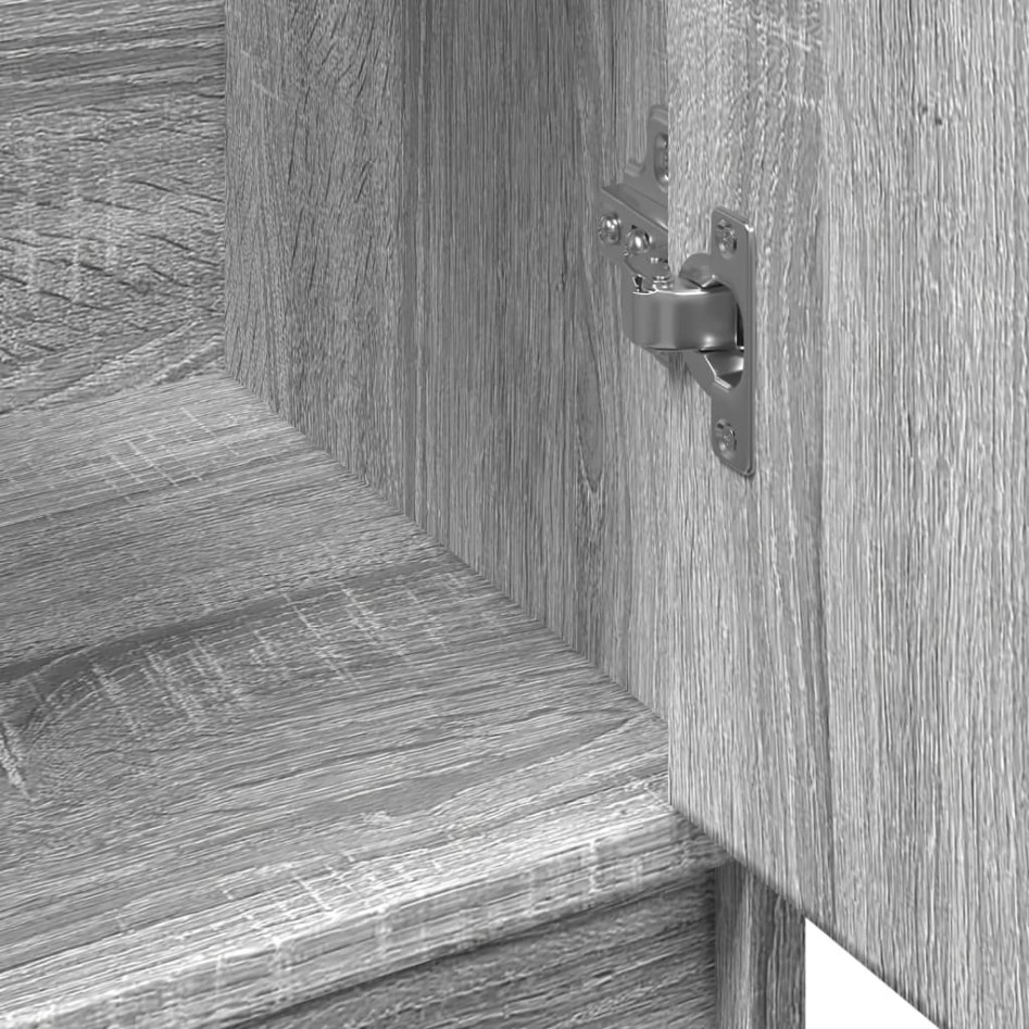 Armario de lavabo madera de ingeniería gris Sonoma 63x29x55