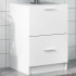 Armario de lavabo madera de ingeniería blanco 40x37x59