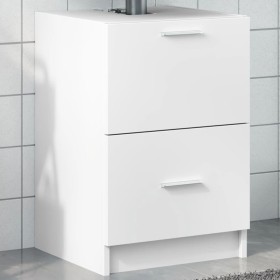 Armario de lavabo madera de ingeniería blanco 40x37x59