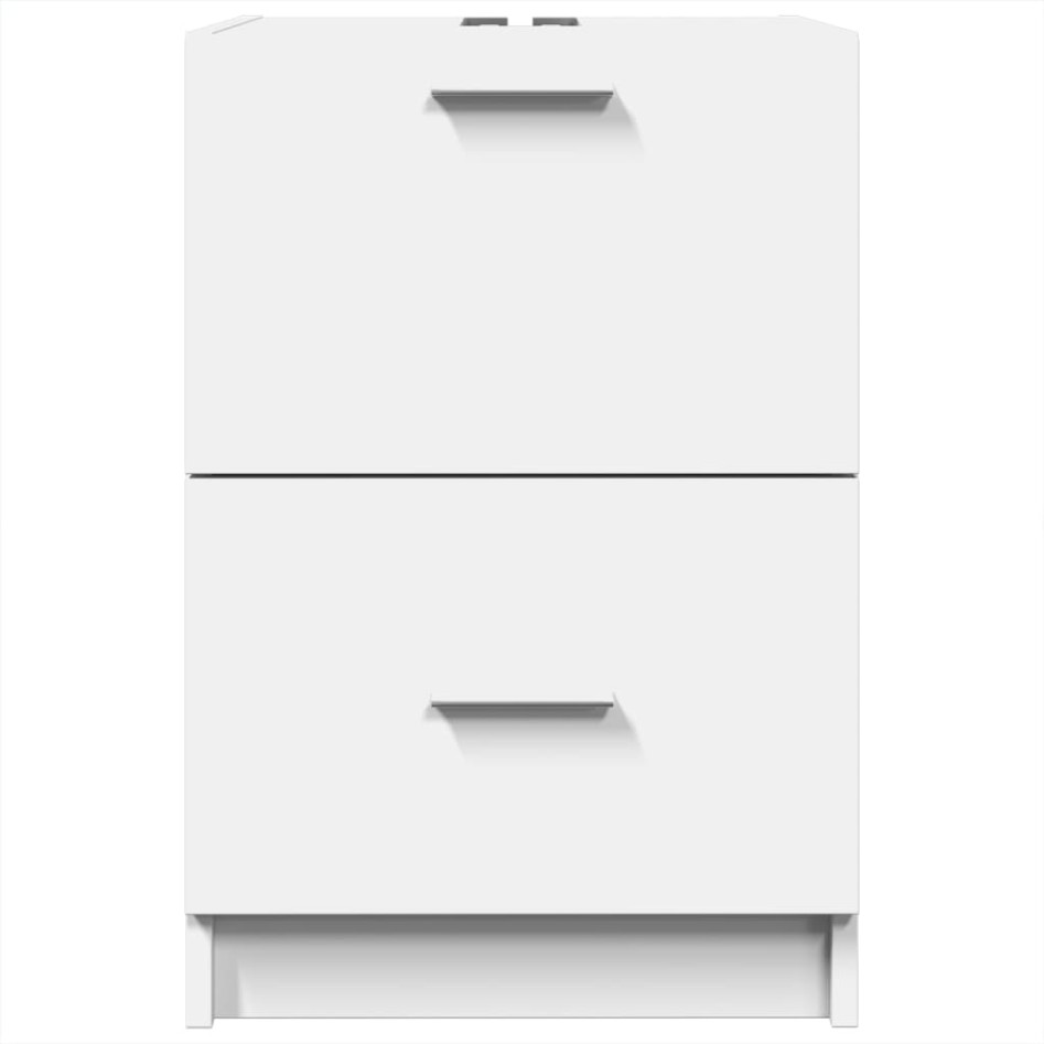 Armario de lavabo madera de ingeniería blanco 40x37x59