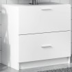 Armario de lavabo madera de ingeniería blanco 59x37x59 cm