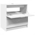 Armario de lavabo madera de ingeniería blanco 59x37x59