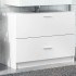 Armario de lavabo madera de ingeniería blanco 78x37x59