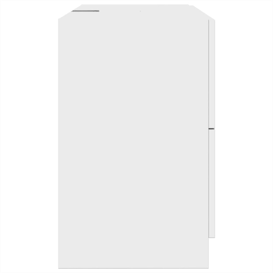 Armario de lavabo madera de ingeniería blanco 78x37x59