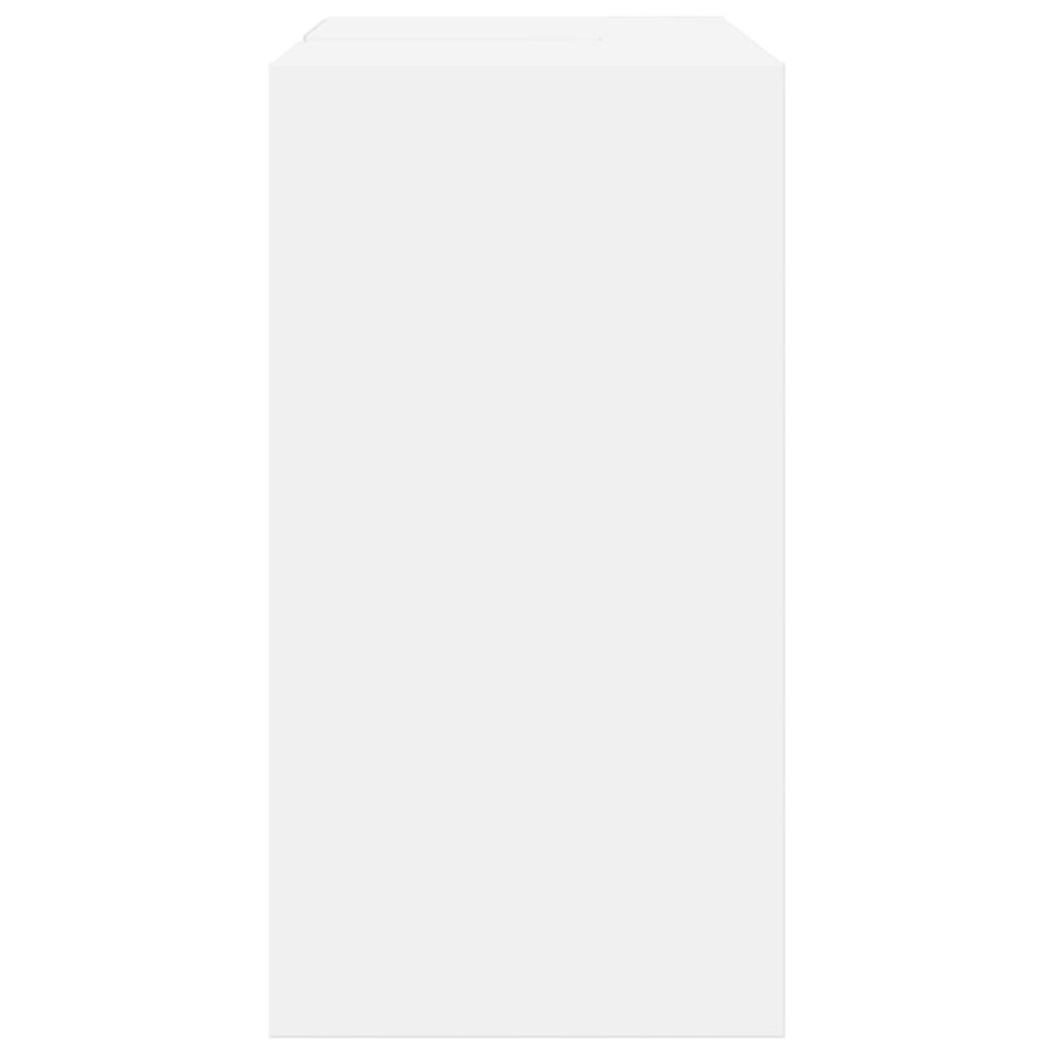 Armario para lavabo madera de ingeniería blanco 63x29x55