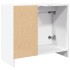 Armario para lavabo madera de ingeniería blanco 63x29x55