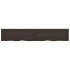 Encimera de baño madera tratada marrón oscuro 220x40x(2-6)