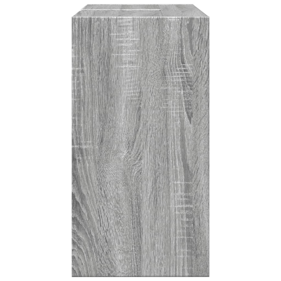 Armario de lavabo madera de ingeniería gris Sonoma 63x29x55