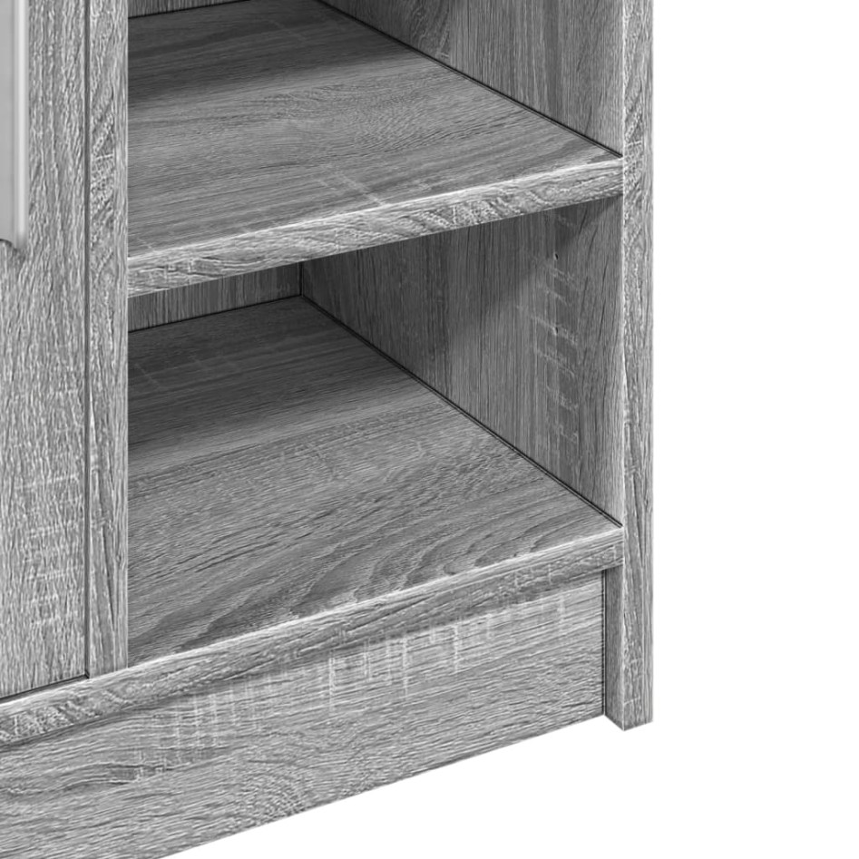 Armario de lavabo madera de ingeniería gris Sonoma 63x29x55