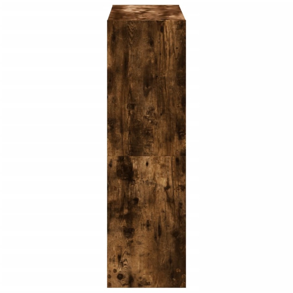 Estantería madera de ingeniería roble ahumado 102x32x108