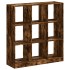 Estantería madera de ingeniería roble ahumado 102x32x108