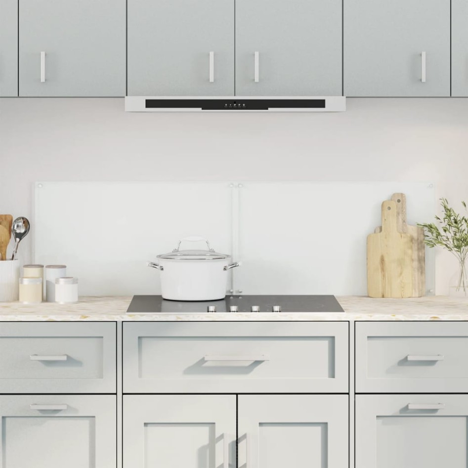 Salpicaderos cocina 2 uds vidrio templado transparente 70x40