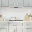 Salpicaderos cocina 2 uds vidrio templado transparente 70x40 cm