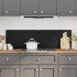 Salpicaderos de cocina 2 uds vidrio templado negro 70x50