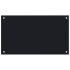 Salpicaderos de cocina 2 uds vidrio templado negro 70x50
