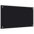 Salpicaderos de cocina 2 uds vidrio templado negro 70x50