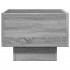 Mesa auxiliar con LED madera ingeniería gris Sonoma